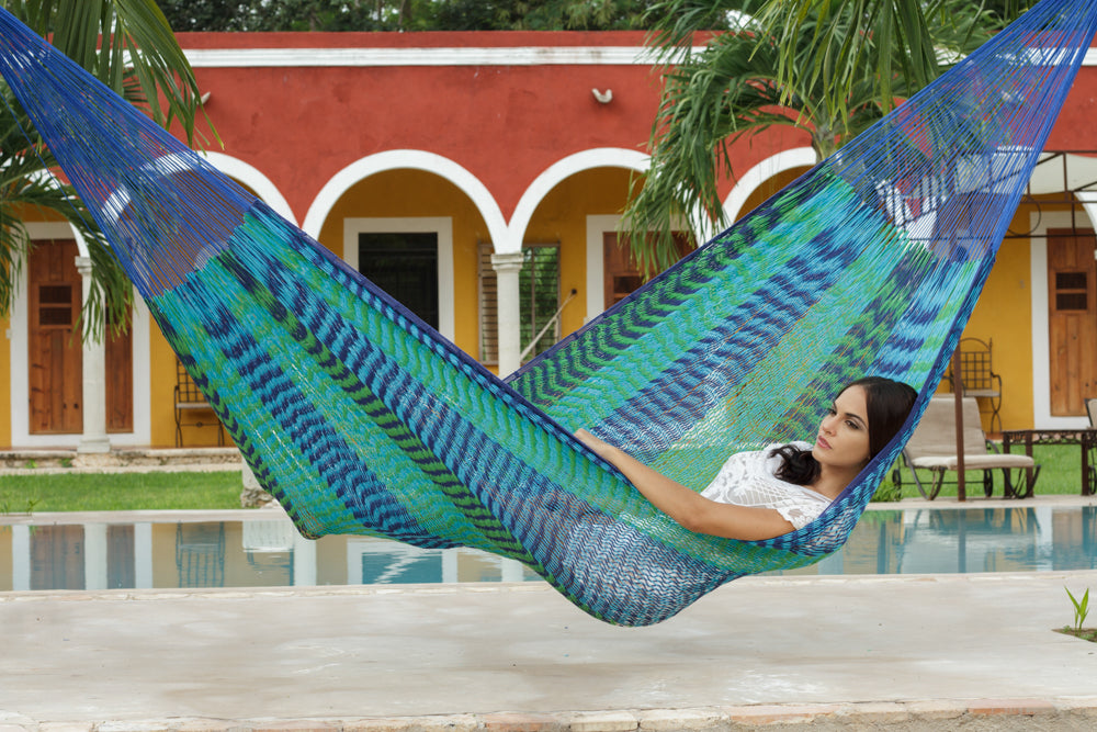 Outdoor undercover cotton Mayan Legacy hammock King size Caribe-Hammock-PEROZ Accessories