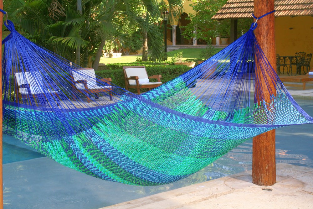 Outdoor undercover cotton Mayan Legacy hammock King size Caribe-Hammock-PEROZ Accessories