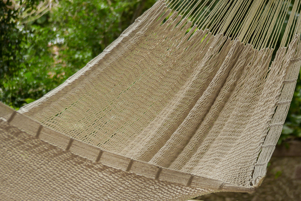 Mayan Legacy Queen Size Outdoor Cotton Mexican Hammock in Marble Colour-Hammock-PEROZ Accessories