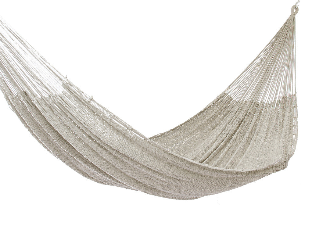 Mayan Legacy Queen Size Outdoor Cotton Mexican Hammock in Marble Colour-Hammock-PEROZ Accessories