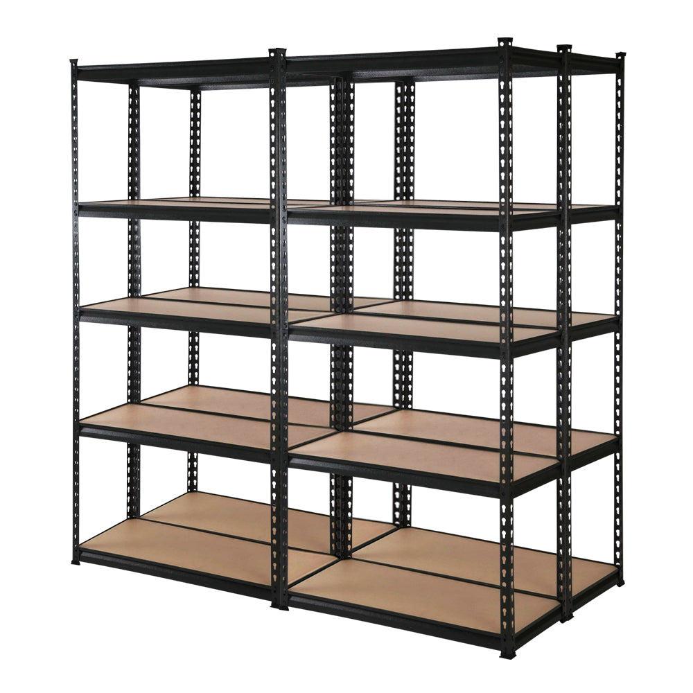 Giantz 4X1.8M Garage Shelving Warehouse Rack Storage Shelves Pallet Racking Black-Home &amp; Garden &gt; Green Houses-PEROZ Accessories