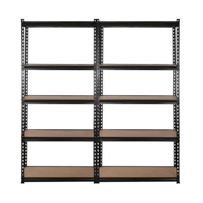 Giantz 4X1.8M Garage Shelving Warehouse Rack Storage Shelves Pallet Racking Black-Home &amp; Garden &gt; Green Houses-PEROZ Accessories