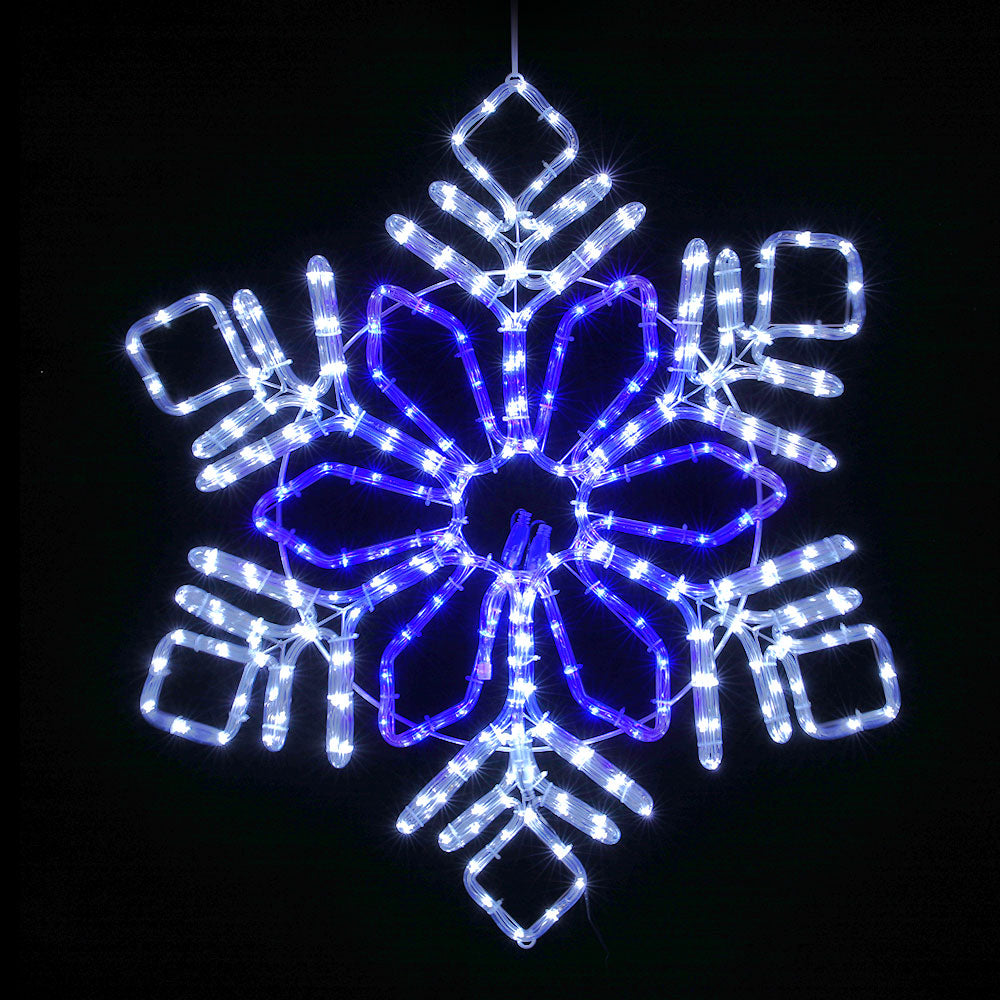 Jingle Jollys Christmas Lights Motif LED Light Outdoor Decorations 82cm Snow-Occasions &gt; Christmas-PEROZ Accessories