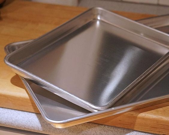 Anygleam 25*16 inch Baking Pan Tray Aluminum Sheet Rectangular Bakeware Kitchen Oven Food Tools-Utensil &amp; Flatware Trays-PEROZ Accessories