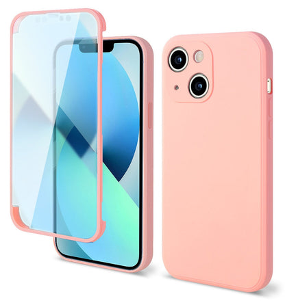 Anymob iPhone Pink Silicon Transparent Tempered Glass Shockproof Phone Case Soft Cover-Mobile Phone Cases-PEROZ Accessories