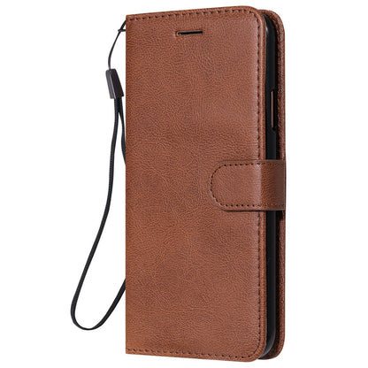 Anymob Brown Leather Case Magnetic Flip Cover Wallet Phone Protection for Huawei P Smart 2020-Mobile Phone Cases-PEROZ Accessories