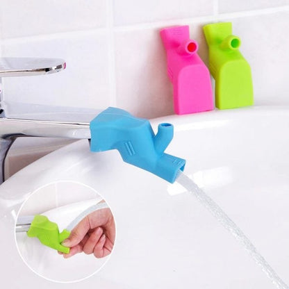 Anygleam Water Tap Extension Swivel Blue High Elastic Sink Kitchen Bathroom Accessories Faucet Water Extender-Bathroom and Toilet Accessories-PEROZ Accessories