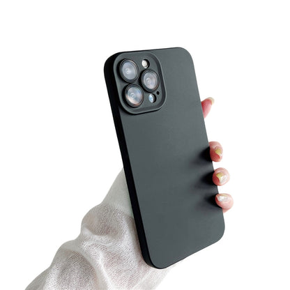 Anymob iPhone Black Silicon Phone Cases Lens Protector Film Soft Shockproof Cover-Mobile Phone Cases-PEROZ Accessories