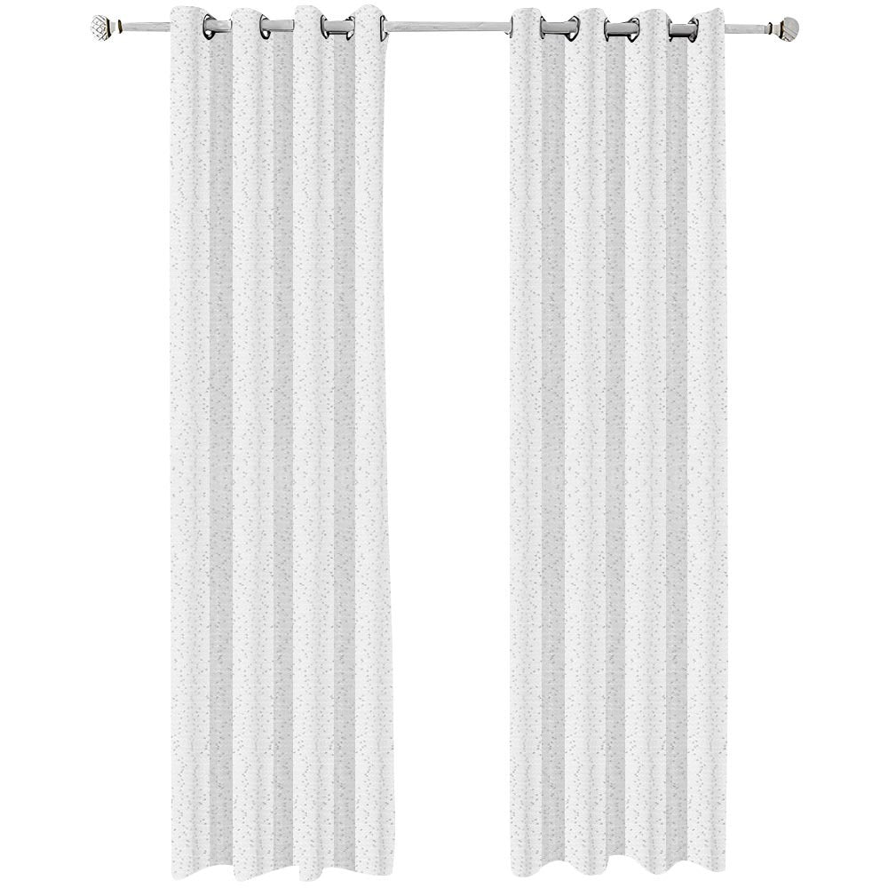 Anyhouz 150cm Curtains White Modern Luxury Retro Style Texture for Living Room Bedroom Dining Fashion Decor-Curtains &amp; Drapes-PEROZ Accessories