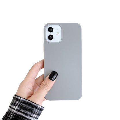 Anymob iPhone Gray Silicone Plain Phone Case Soft Candy Cover-Mobile Phone Cases-PEROZ Accessories