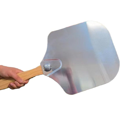 Anygleam 12*14 Inch Pizza Shovel With Foldable Wooden Handle Bakeware Kitchen Tools No Oxidation-Spatula and Shovel-PEROZ Accessories