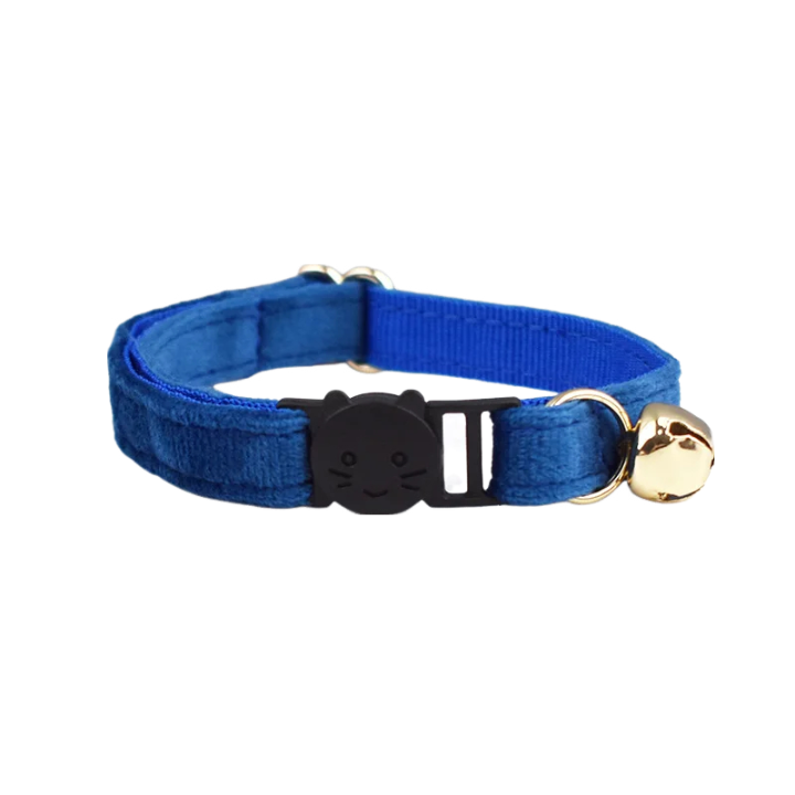 AnyWags Cat Collar Blue Large with Safety Buckle, Bell, and Durable Strap Stylish and Comfortable Pet Accessory-Cat Supplies-PEROZ Accessories