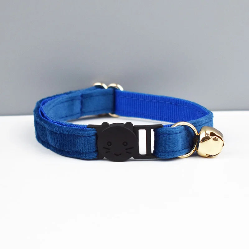 AnyWags Cat Collar Blue Large with Safety Buckle, Bell, and Durable Strap Stylish and Comfortable Pet Accessory-Cat Supplies-PEROZ Accessories