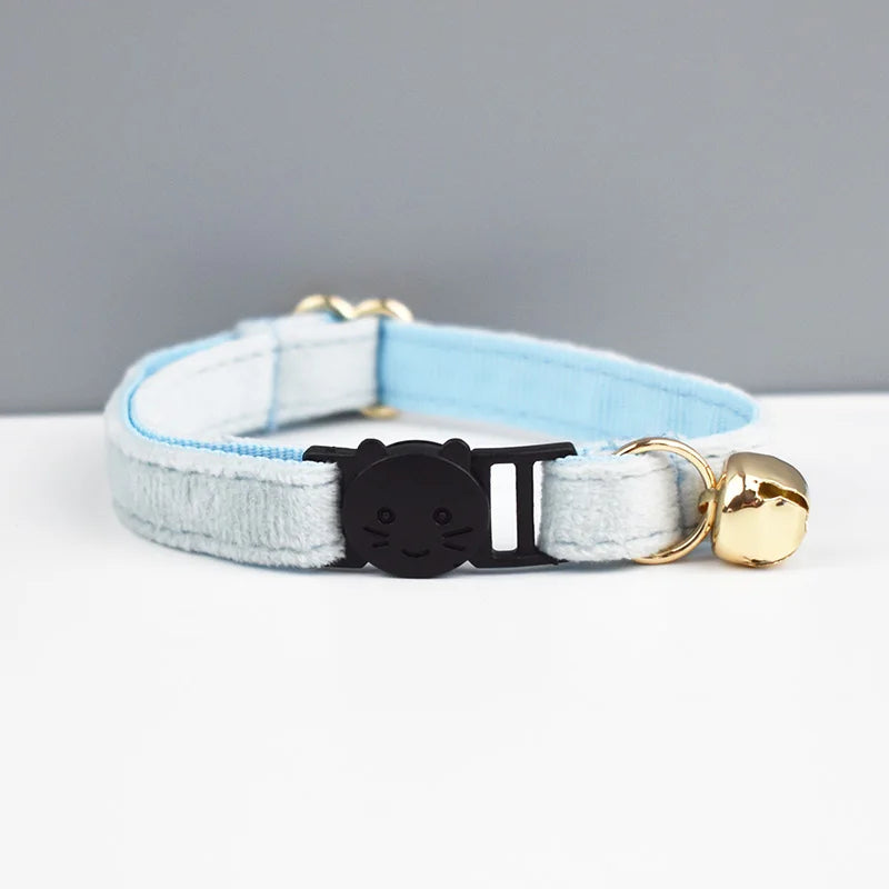 AnyWags Cat Collar Ice Blue Small with Safety Buckle, Bell, and Durable Strap Stylish and Comfortable Pet Accessory-Cat Supplies-PEROZ Accessories