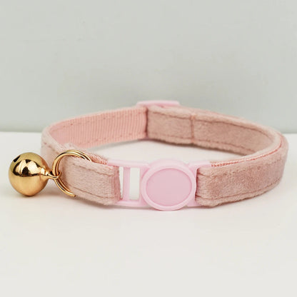 AnyWags Cat Collar Baby Pink Small with Safety Buckle, Bell, and Durable Strap Stylish and Comfortable Pet Accessory-Cat Supplies-PEROZ Accessories