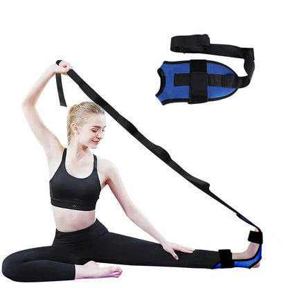 Anyfit Yoga Band Stretcher Solid Blue Strap Resistance Belt Pilates Exercise Stretcher Fitness Tool-Exercise &amp; Fitness-PEROZ Accessories