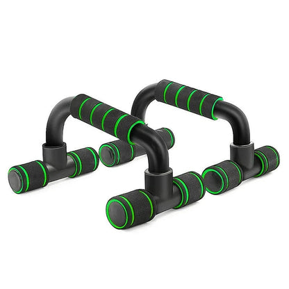 Anyfit Hand Grip Green 2 Pcs Abs Push Up Bar Body Training Tool Push-Ups Stand Bars Exercise Sponge Holder Trainer-Exercise &amp; Fitness-PEROZ Accessories