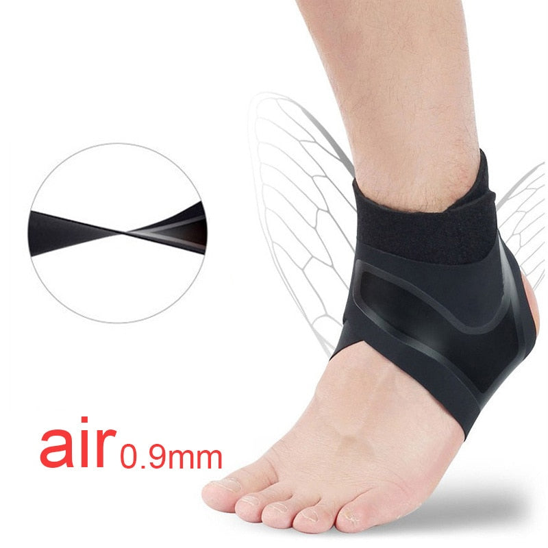 Anyfit Resistance Band Black 1Pc Right XL Sport Ankle Support Brace Elastic High Protect Guard Safety Running Basketball Wrap Bandage-Exercise &amp; Fitness-PEROZ Accessories