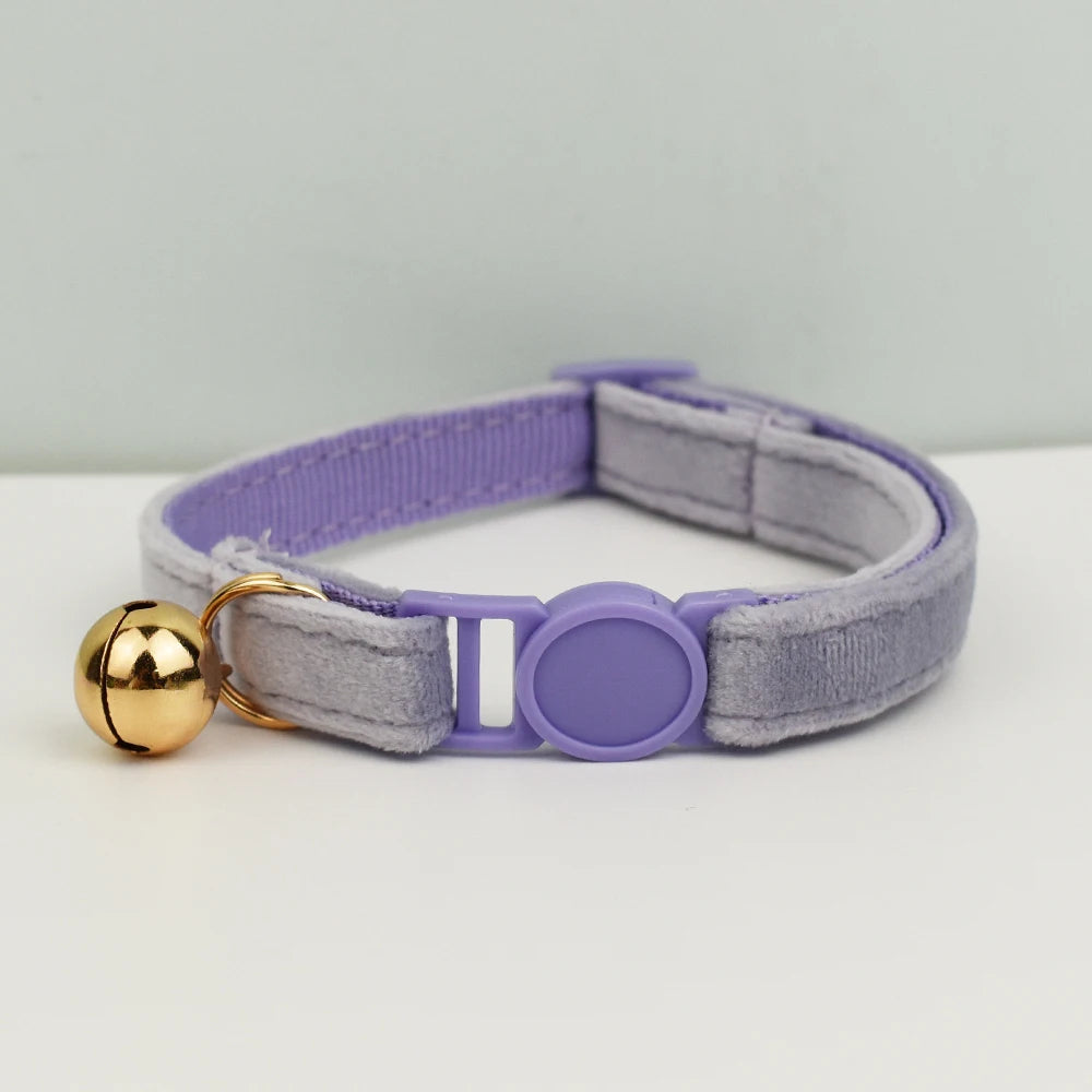 AnyWags Cat Collar Light Purple Large with Safety Buckle, Bell, and Durable Strap Stylish and Comfortable Pet Accessory-Cat Supplies-PEROZ Accessories