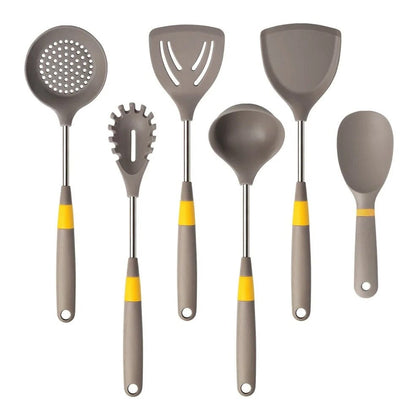 Anygleam Cooking Utensil 5 Set Khaki Heat Resistant Tools Spatula Kit 1 Rice Spatula Kitchen Accessories Kitchenware Paddle Scoop for Nonstick Cookware-Spatula and Shovel-PEROZ Accessories