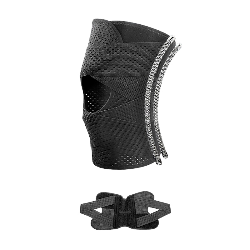 Anyfit 1PC Sports Kneepad 33-41cm Black Universal Elastic Fitness Gear Knee Cushioning Padding Equipment Brace Protector-Exercise &amp; Fitness-PEROZ Accessories