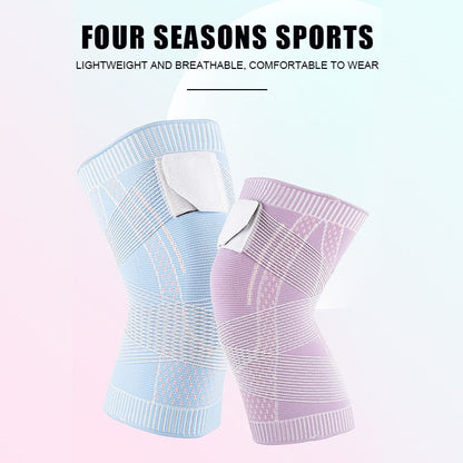 Anyfit 1PC Sports Kneepad 16cm Pink Elastic Fitness Gear Knee Cushioning Padding Equipment Brace Protector-Exercise &amp; Fitness-PEROZ Accessories