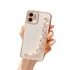 Anymob iPhone Case White Pearl Bracelet Electroplating Silicone Cover With Wristband-Mobile Phone Cases-PEROZ Accessories