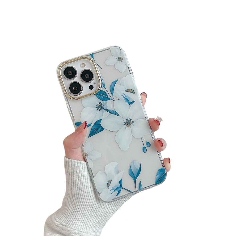 Anymob iPhone Anemone White Case Vintage Floral Phone Cases Soft Shockproof Back Cover-Mobile Phone Cases-PEROZ Accessories