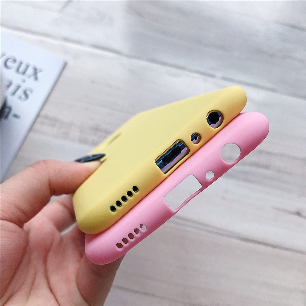 Anymob Samsung Yellow Candy Colored Jelly Silicone Mobile Phone Protective Case-Mobile Phone Cases-PEROZ Accessories