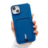 Anymob iPhone Blue Wallet Card Slots Holder Case Soft Silicone Shockproof Cover-Mobile Phone Cases-PEROZ Accessories