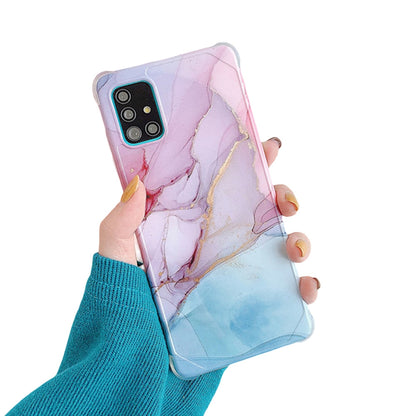 Anymob Samsung Purple And Blue Gradient Marble Phone Case Silicone Shockproof Cover-Mobile Phone Cases-PEROZ Accessories