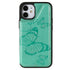 Anymob iPhone Green 3D Butterfly Flip Leather Case Mini Wallet Book Cover-Mobile Phone Cases-PEROZ Accessories