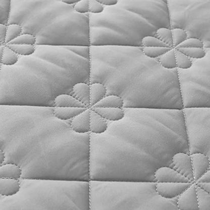 Anyhouz Mattress Cover Leaf White 100x200cm Waterproof Quilted Fitted Bed Sheet-Bed Sheets-PEROZ Accessories