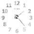 Anyhouz Wall Clock Silver Design H 37 Inch 3D Diy Mirror Wall Clock Acrylic Sticker Fashion Quartz Clocks Watch Home Decoration-Wall Clocks-PEROZ Accessories