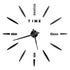 Anyhouz Wall Clock Black Design 2 27 Inch 3D Diy Mirror Wall Clock Acrylic Sticker Fashion Quartz Clocks Watch Home Decoration-Wall Clocks-PEROZ Accessories