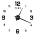 Anyhouz Wall Clock Black Design A 47 Inch 3D Diy Mirror Wall Clock Acrylic Sticker Fashion Quartz Clocks Watch Home Decoration-Wall Clocks-PEROZ Accessories